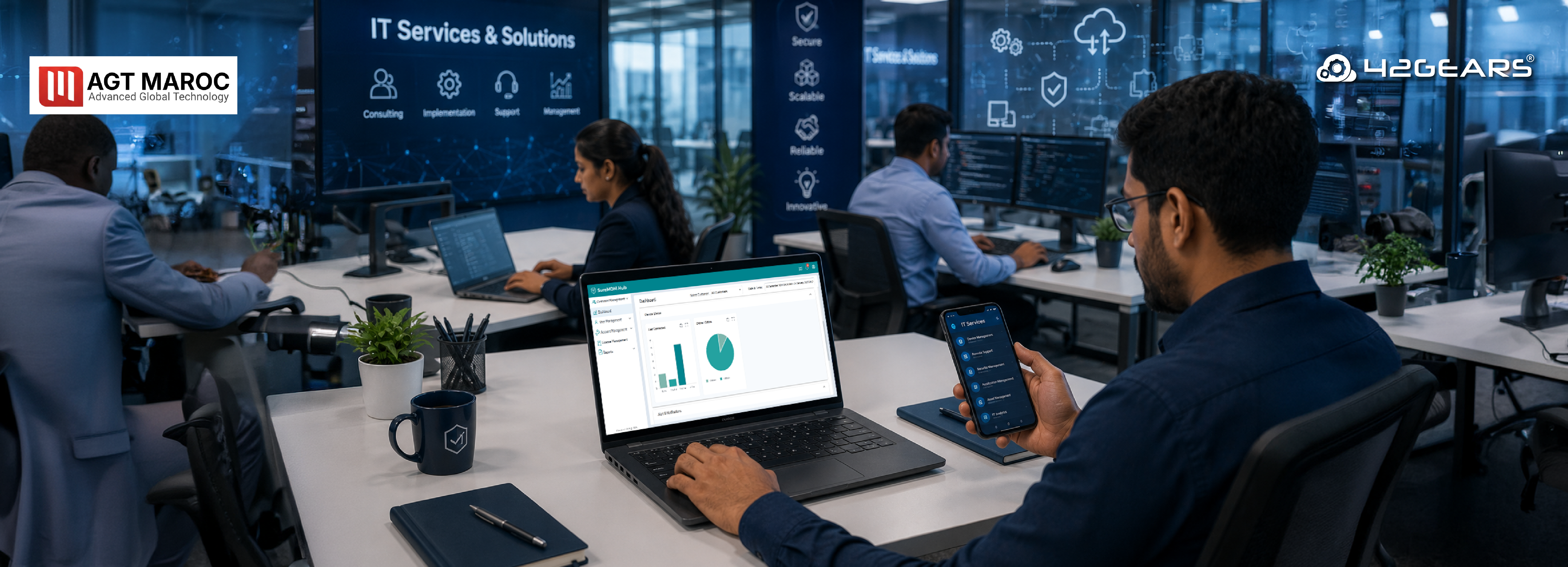How AGT MAROC Reduced Administrative Workloads by 50% with 42Gears SureMDM Hub